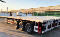 Flatbed Trailer With Front Wall