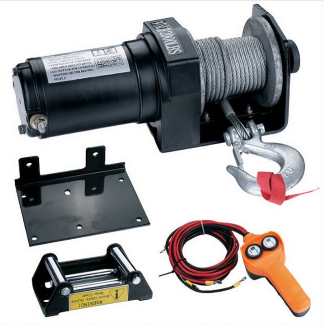 Off-Road Electric Winch with Auto-Brake, 15000LB towing Capacity