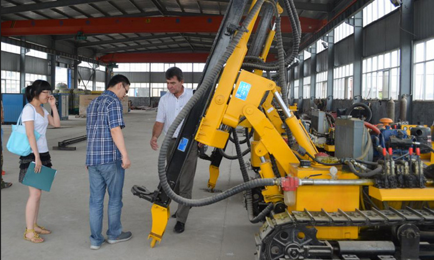 Libya customers to visit factory Jining BST vehicle Group