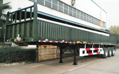 3 Axle Cargo Transport Side Wall Semi Trailer